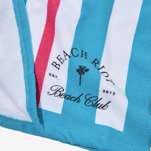 BEACH RIOT - BEACH CLUB TOWEL PINK BLUE STRIPE